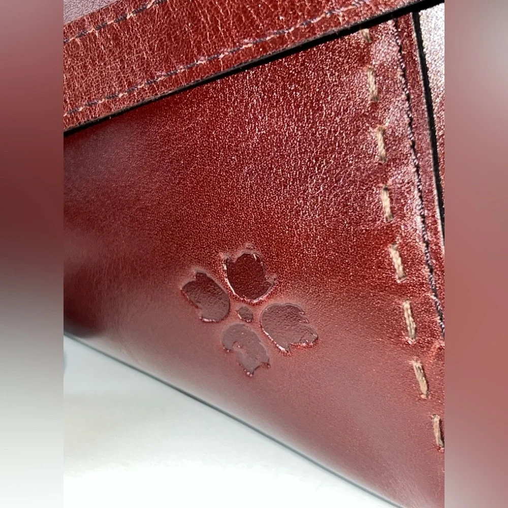 Patricia‎ Nash Leather Holland Top Handle Satchel Redish Brown Crossbody